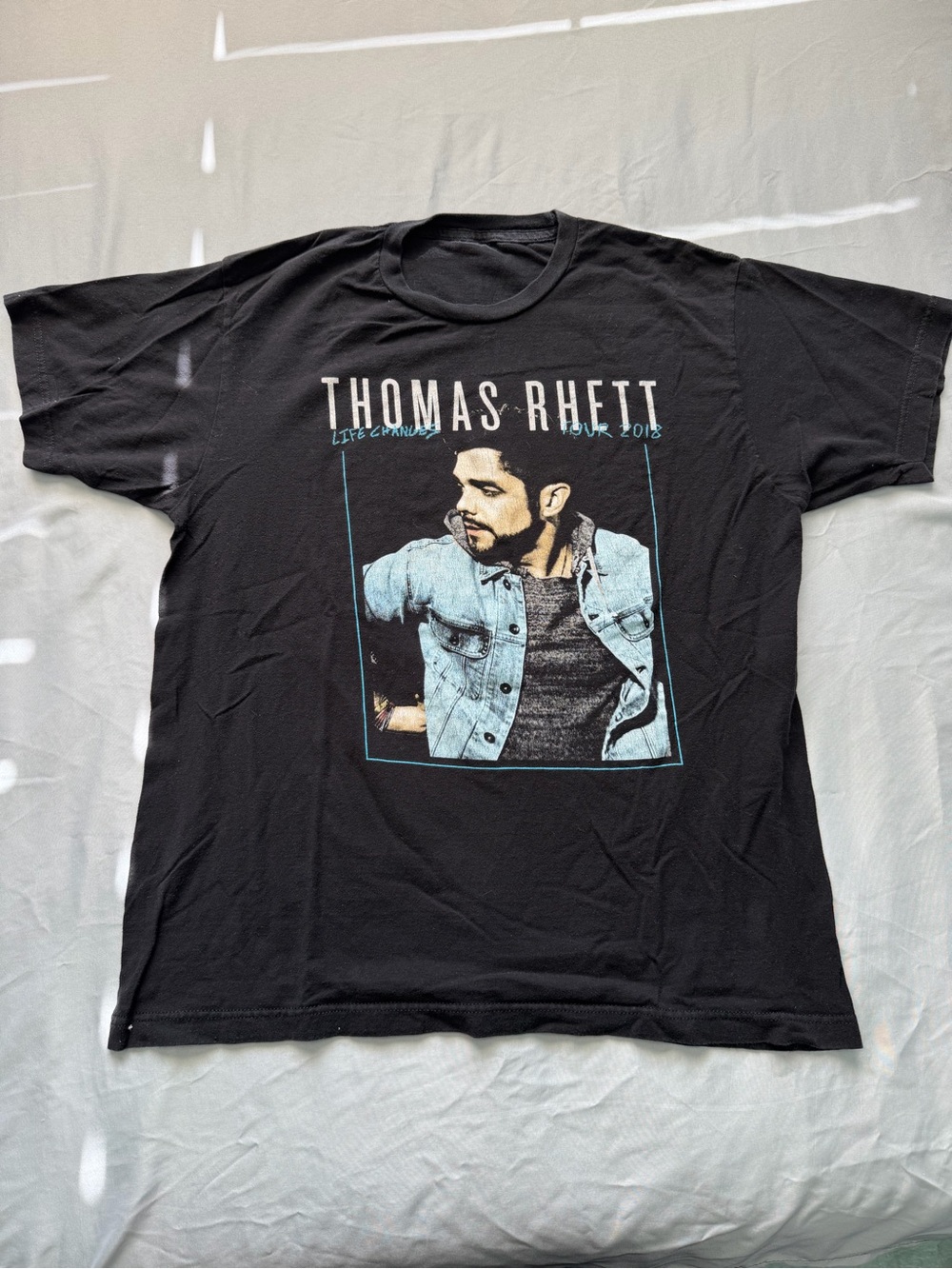 Thomas Rhett Black Graphic Short Sleeve Tour Shirt